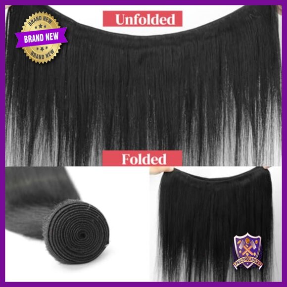 30 Inch Brazilian Virgin Human Hair Straight Bundles Weave Extensions main image 4